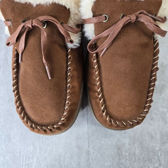 Orthofeet Tuscany Loafer Slippers Mens 10 Wide Brown Suede Comfort Slip On Shoes - Picture 3 of 11